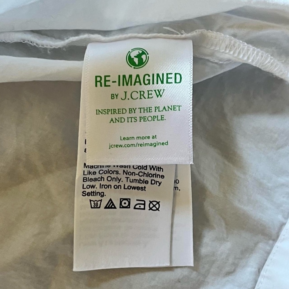 J. Crew Flowy Boho White Cotton Poplin Camisole Top - Picture 4 of 6